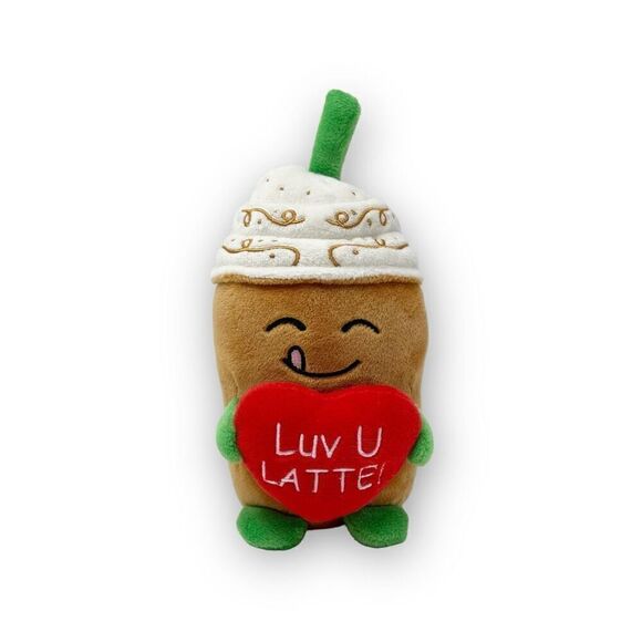 Luv U Latte 2021 Russ Plush Valentine Collection Snackeez Stuffed Plush Toy - Picture 1 of 9